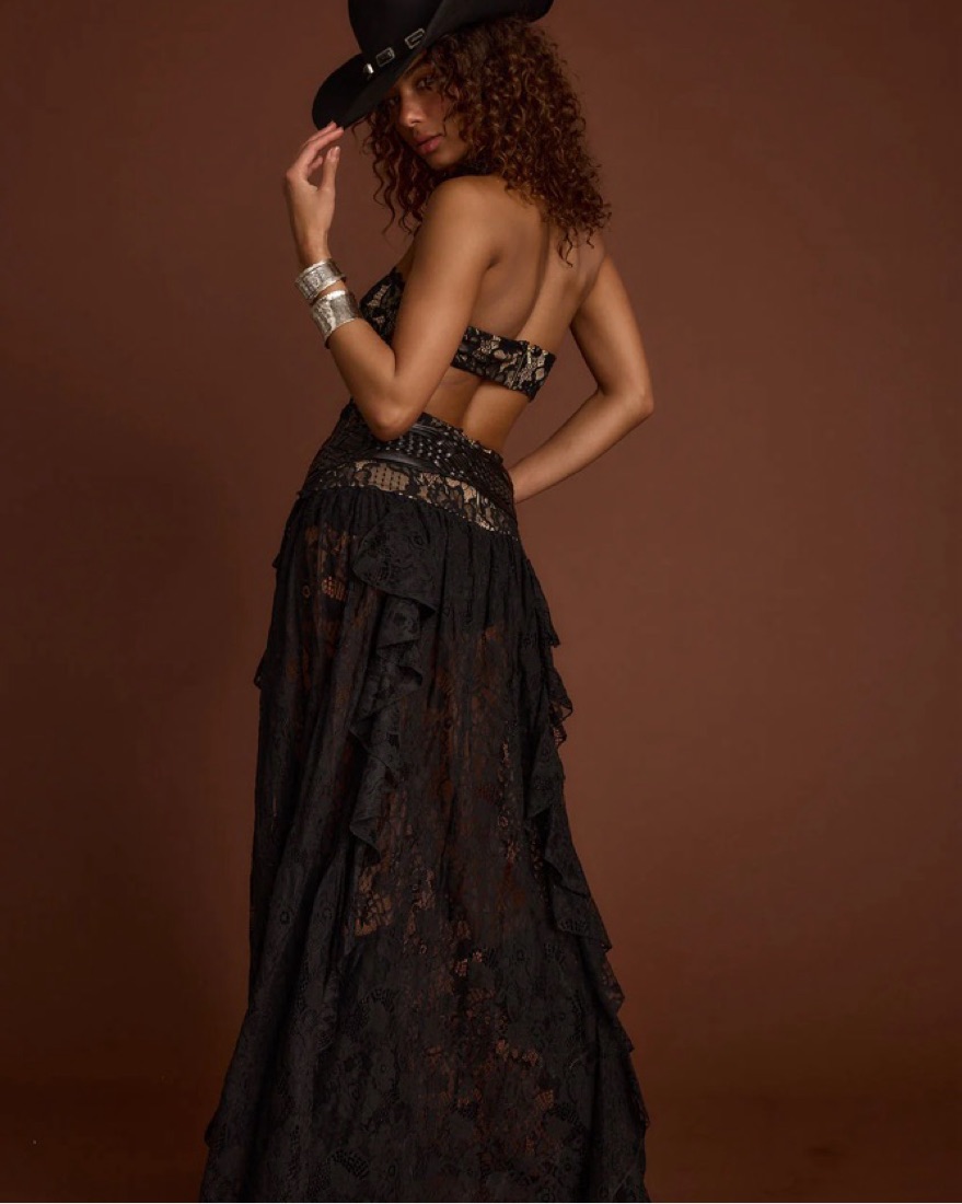 green emerald velvet dress Drop Waist Lace Dress