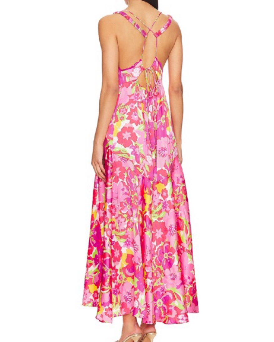 green emerald velvet dress Neon Coral Maxi Dress With Aztec Top  Saved by the Dress