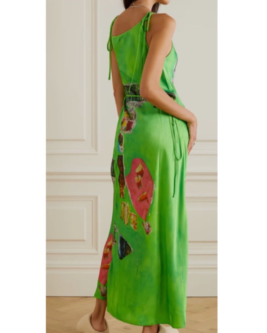 slim fit dress slacks Abigail Silk Jersey Maxi Wrap Dress main image 0