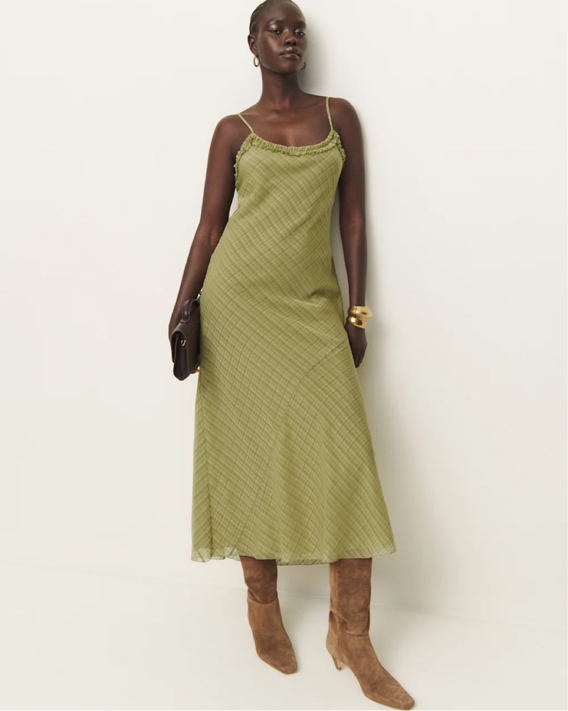 strapless open back dress Pre-Owned Reformation Ribbed Tank Dress  Sabrina's Closet