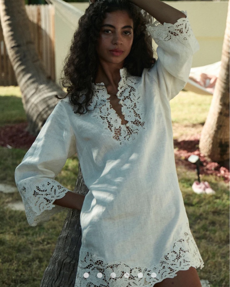 Doen Linen Dress by Doen - Pickle