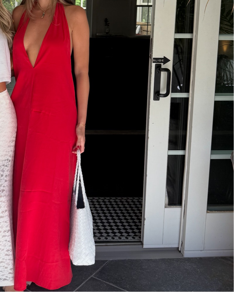 strapless open back dress Oceania main image 0