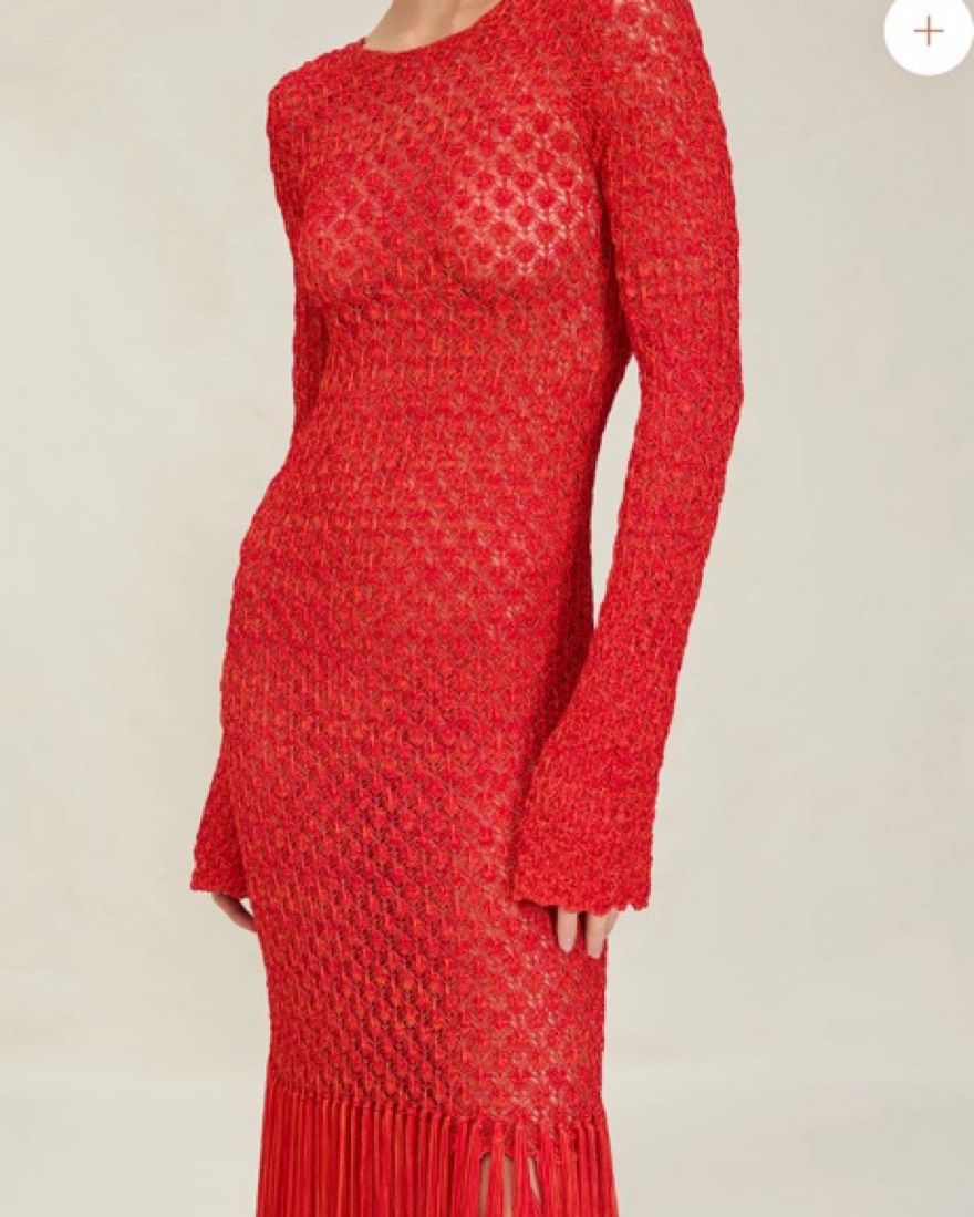 Devon Windsor Fringe Dress by Devon Windsor - Pickle