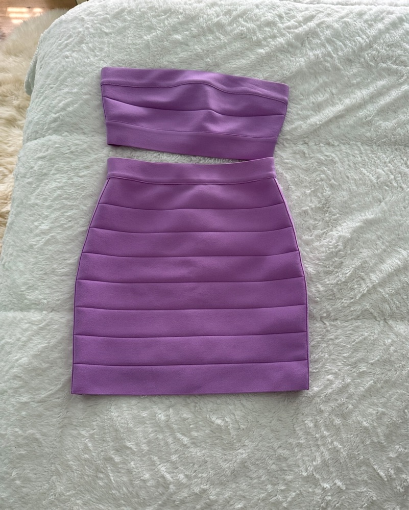 Revolve Light Purple Top And Skirt Set by Susana Monaco - Pickle
