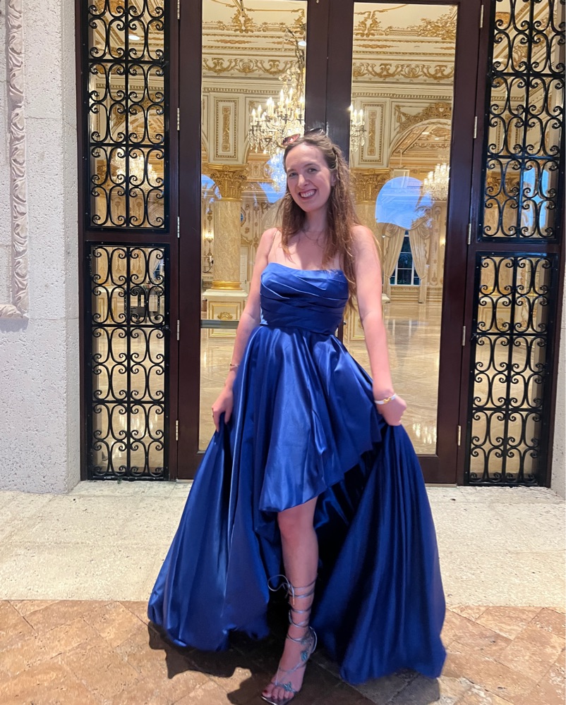 Blue gown Dress From Mac Duggal - Image 2