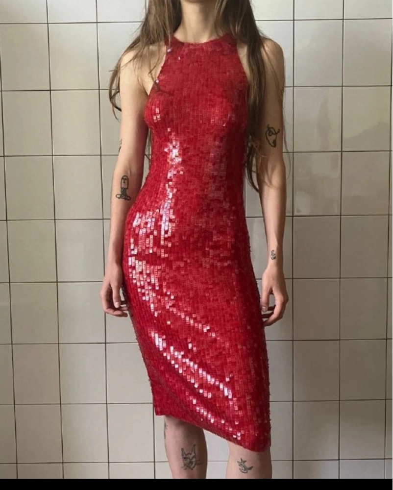 Jcpenney Red Sequin Dress VC Red Christmas Dress For Women Sexy One  Shoulder Sparkle Glitzy Sequ  Mega Mart Center Celeste Sequin Maxi Dress  Red by Fashion Nova - Pickle