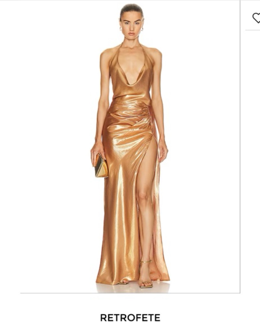 Retrofete Gold Dress by Retrofete - Pickle