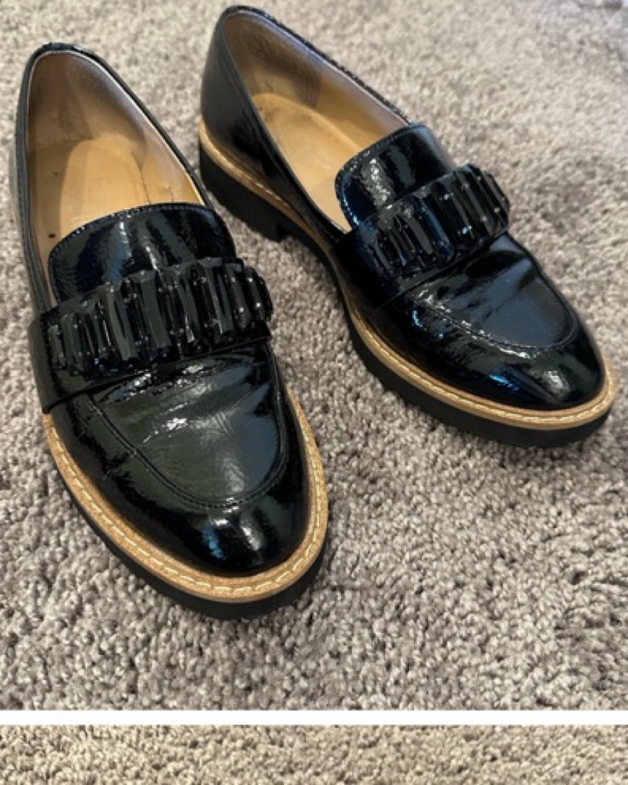 Franco Sarto Black Loafers Size 6 - Image 2