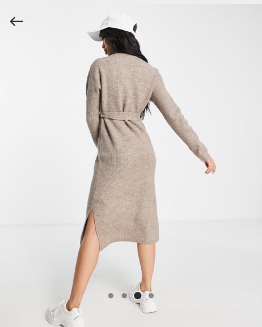 Mock Neck Sweater Dress - Image 2