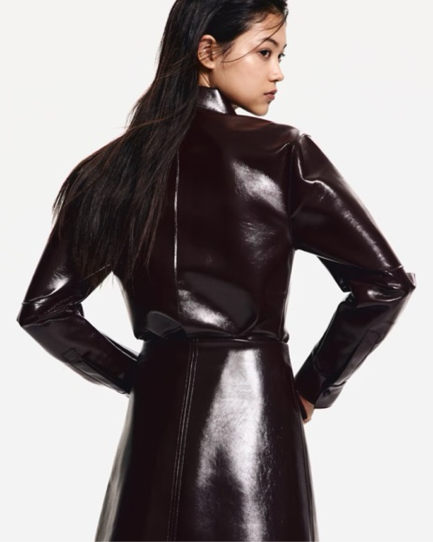 chinese dress ladies AW2012 Maison Margiela H&M White Leather Shirt Jacket