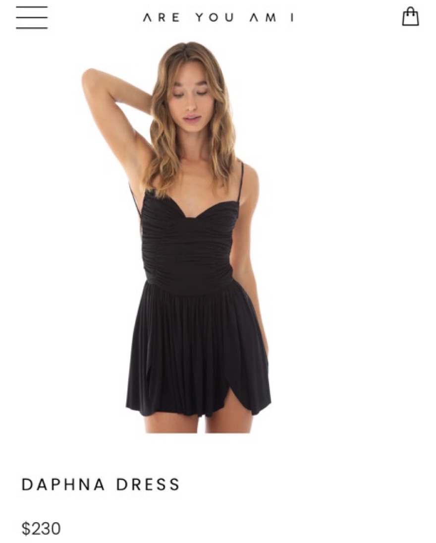 Are You Am I Black Daphne Dress by Are You Am I - Pickle