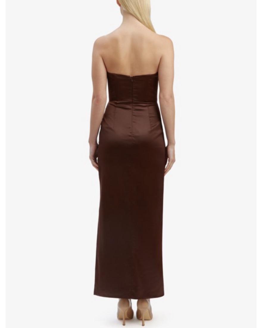 Everlasting Satin Midi Dress by Bardot - Pickle