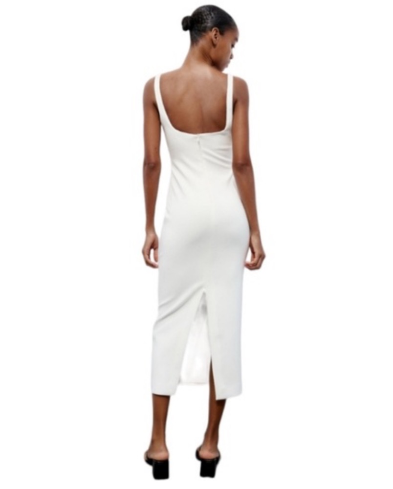strapless open back dress Drama Cinch Ribbed Button-Down Midi Dress – Women’s Knit Bodycon Belted V-Neck, Spring Office & Brunch Midi Dress M / Coffee Brown main image 1
