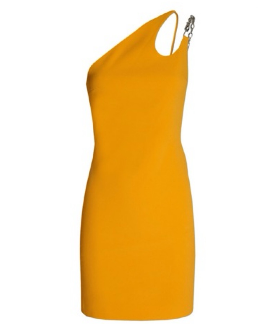 David Koma Orange Chain Dress - Image 1