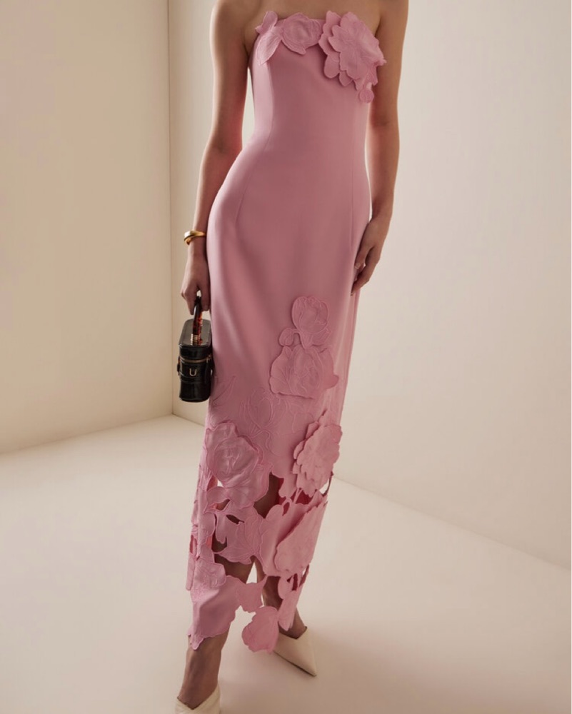chinese dress ladies Odette Lace Midi Dress