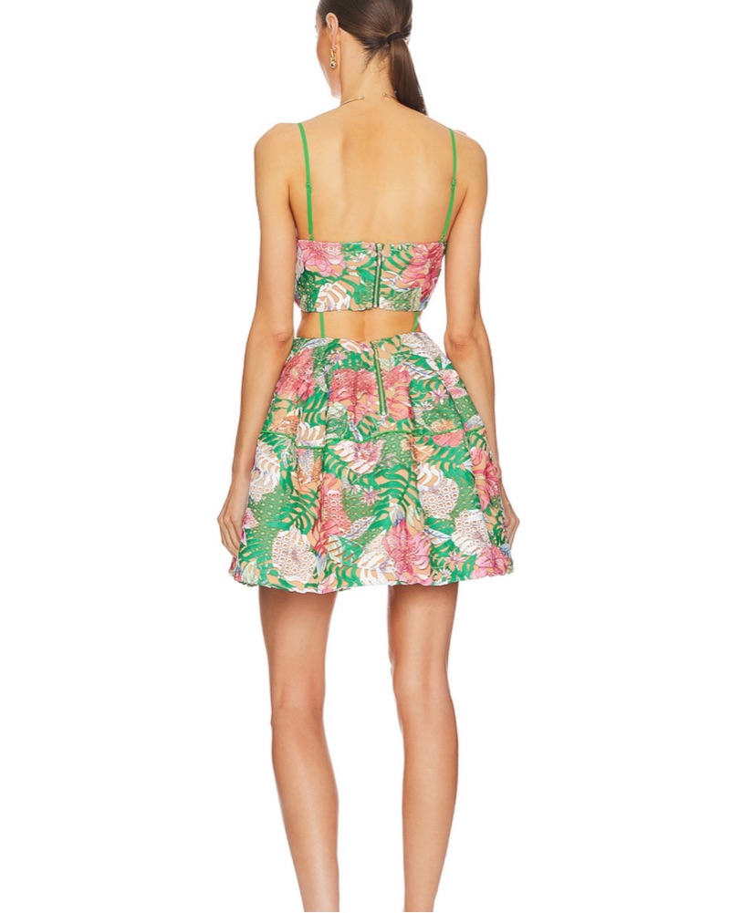 Green Floral Dress - Image 3