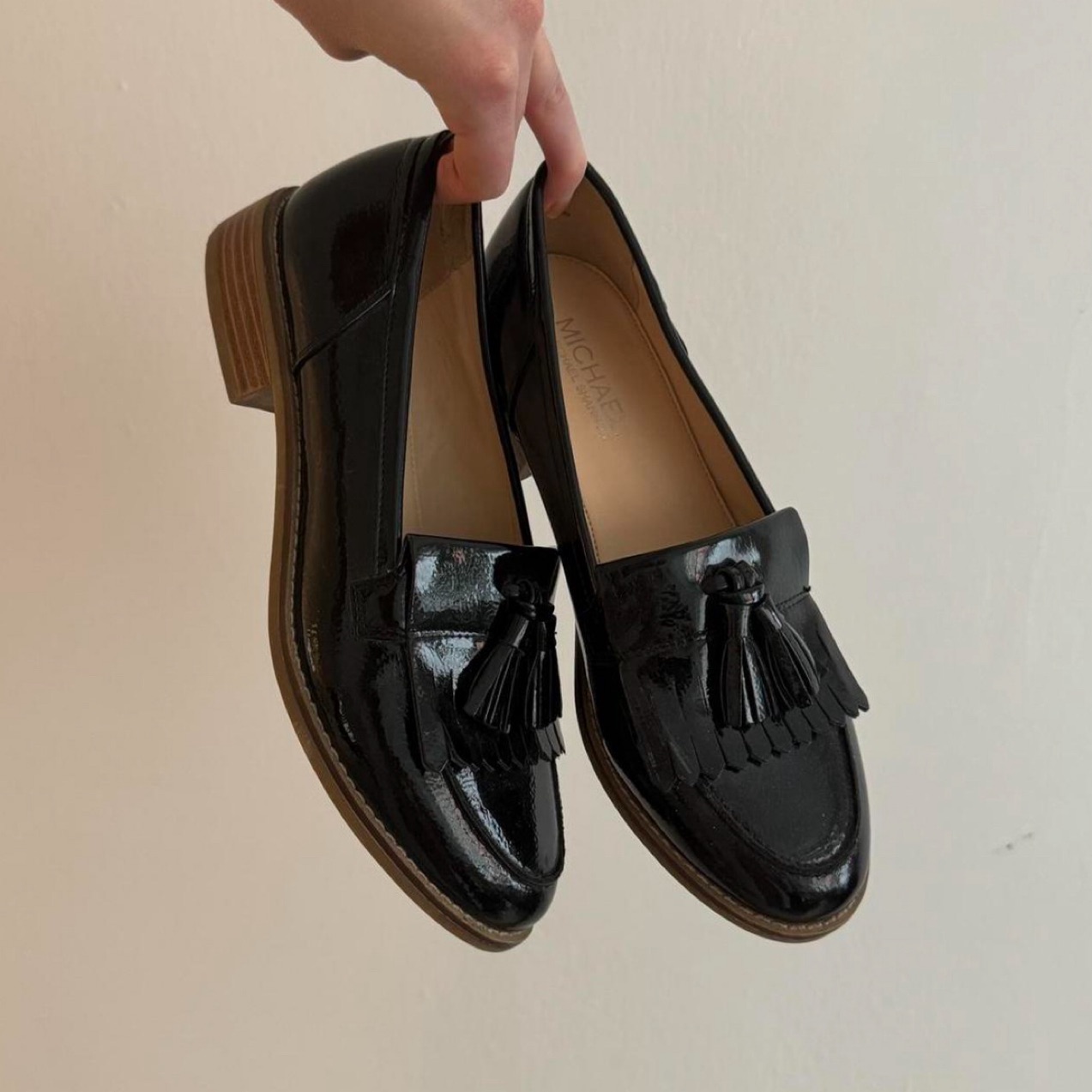 Black Tassel Loafers - Image 1