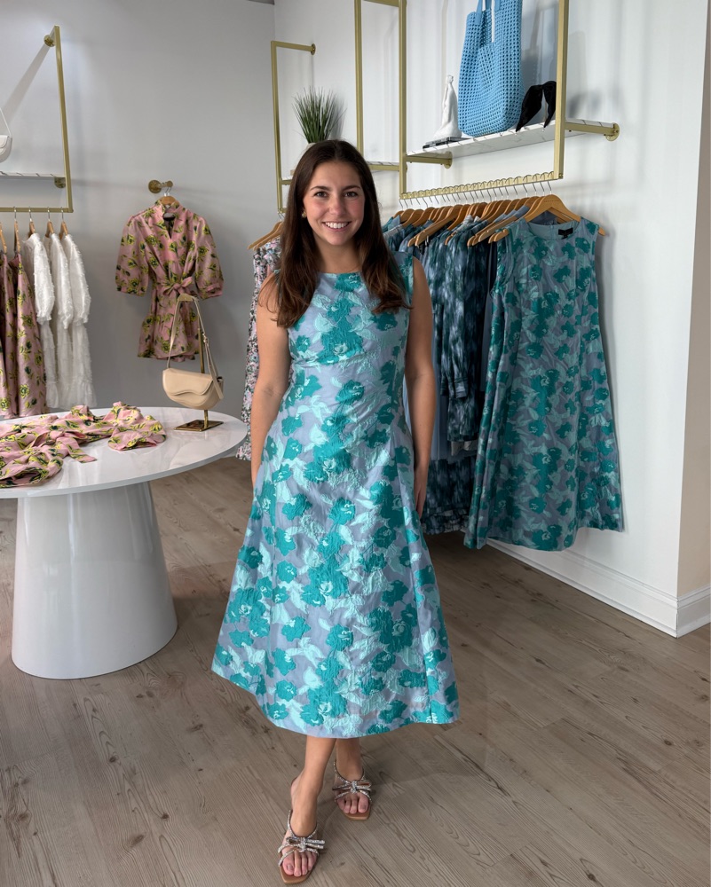 knee length dresses for ladies The Avery Floral Midi Dress main image 0