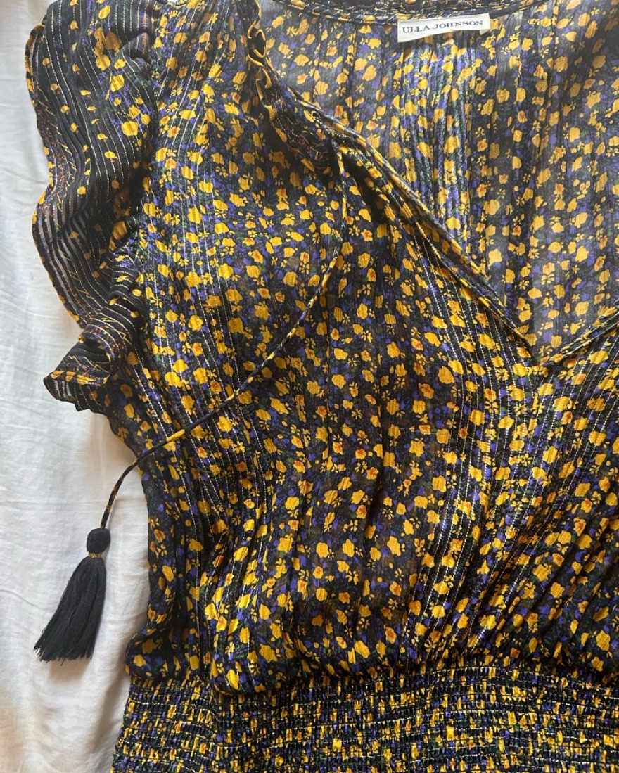 slim fit dress slacks Ulla Johnson Ella Dress Noir Noi main image 0