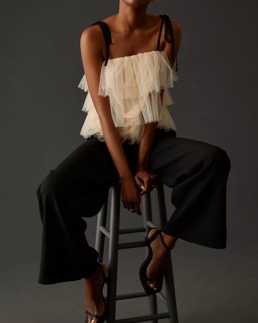 Sunday In Brooklyn Tulle Top - Image 4