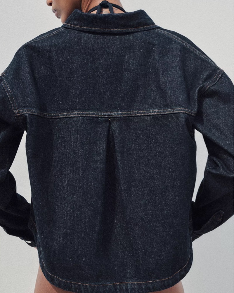 Zara Dark Jean Jacket - Image 4