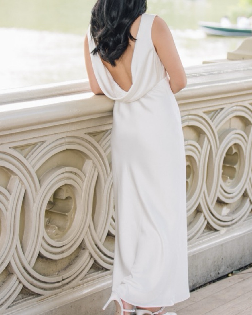 chinese dress ladies Abercrombie & Fitch Draped Skirt Maxi Dress
