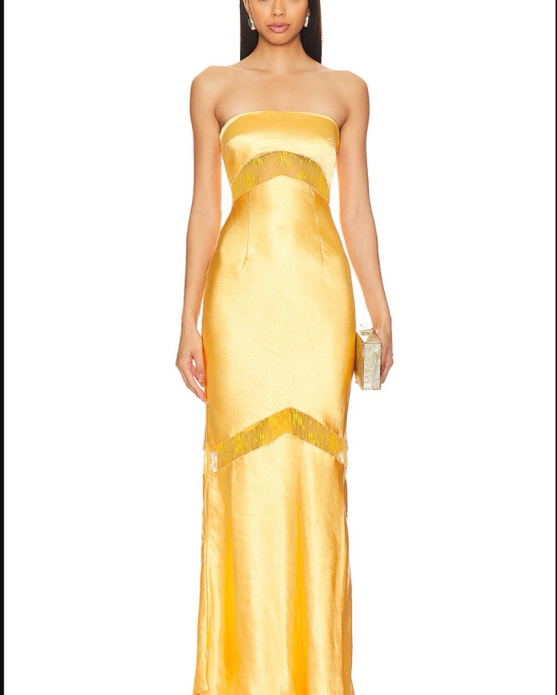 Revolve Yellow Maxi Dress by Revolve - Pickle
