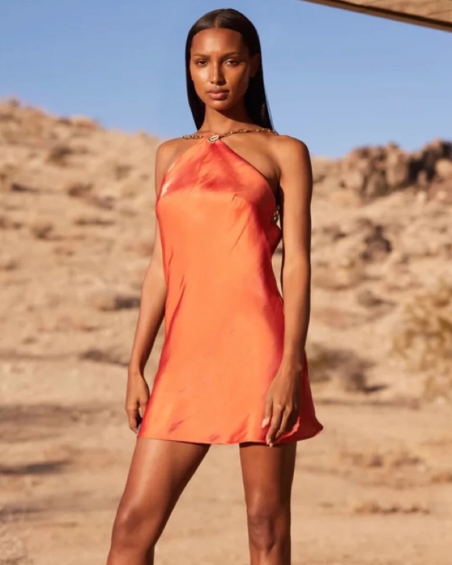 Cult Gaia Minna Orange Mini Dress  - Image 1