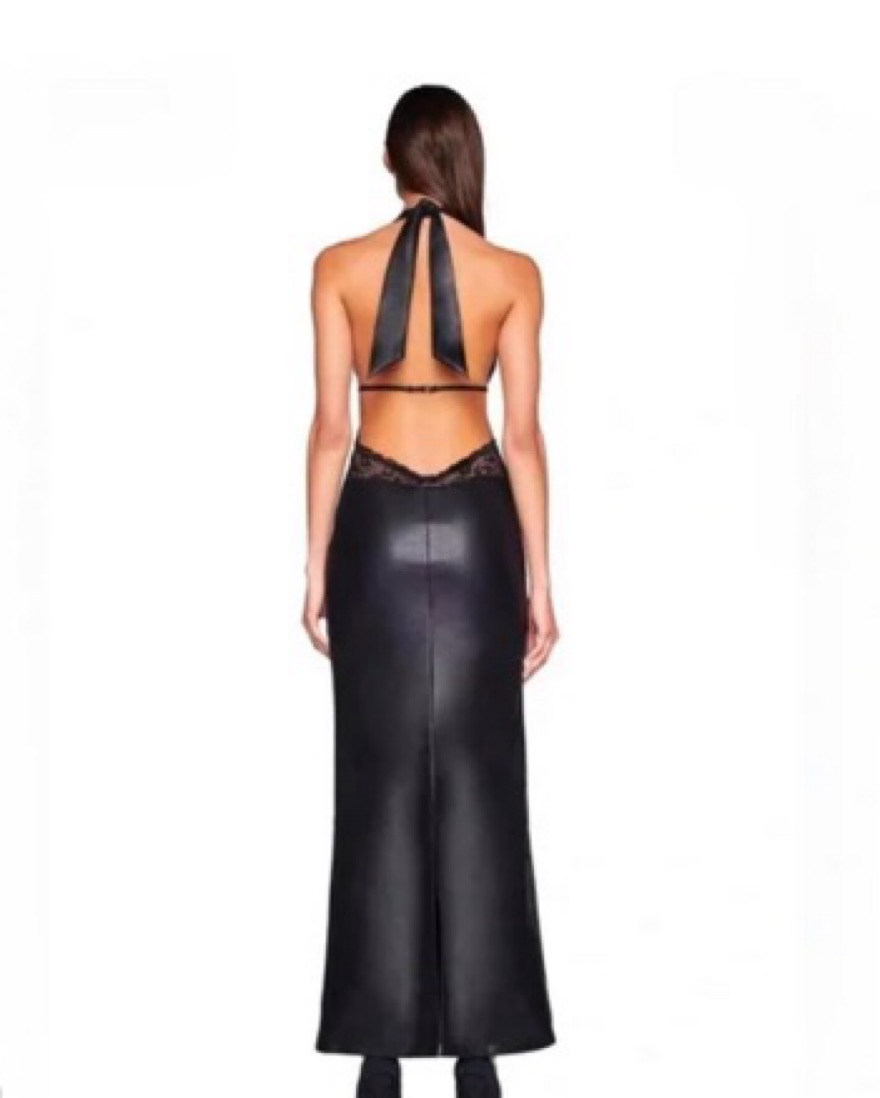 Leather And Lace I.AM.GIA Dress by I AM GIA - Pickle