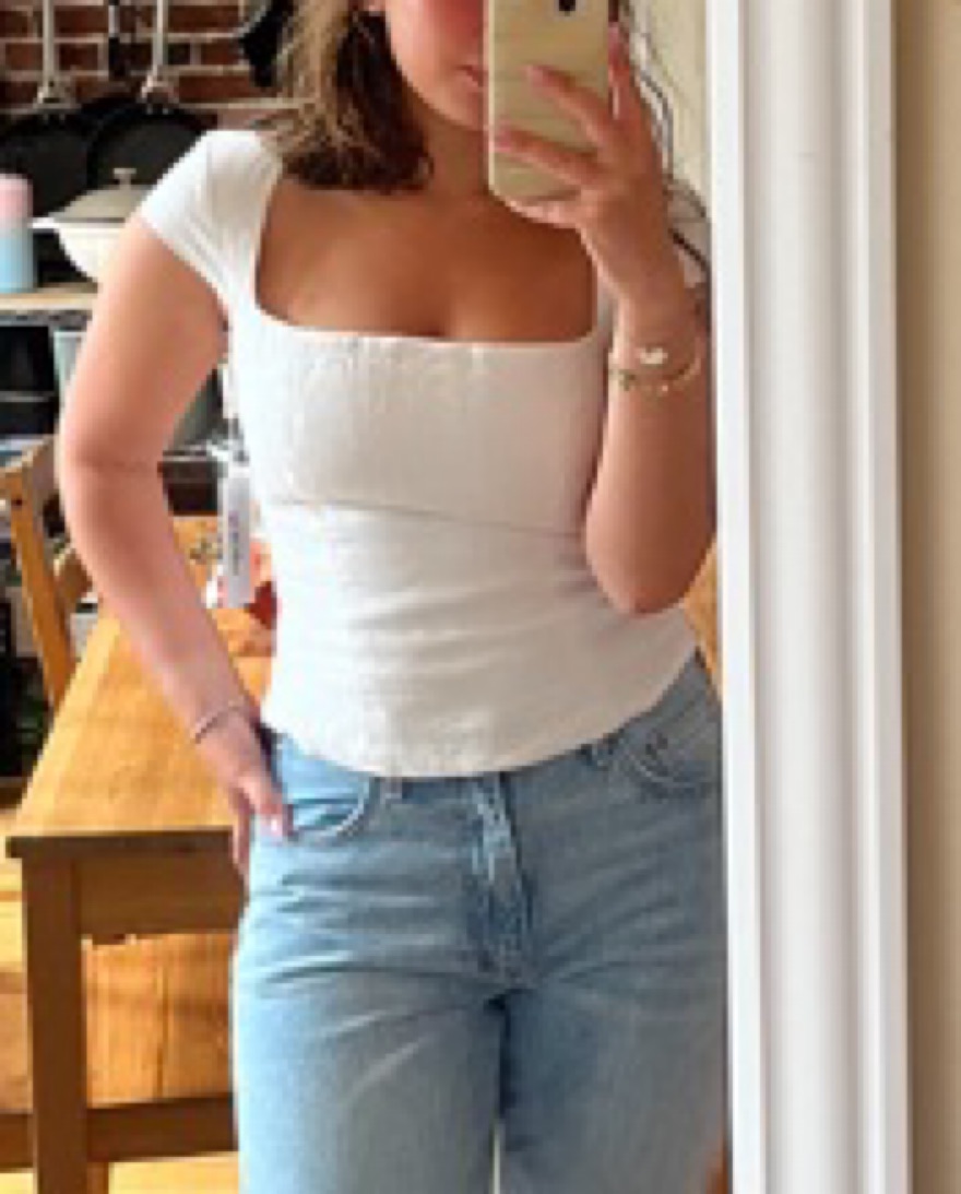 Reformation Cora Linen Top - Size 6 - Image 3