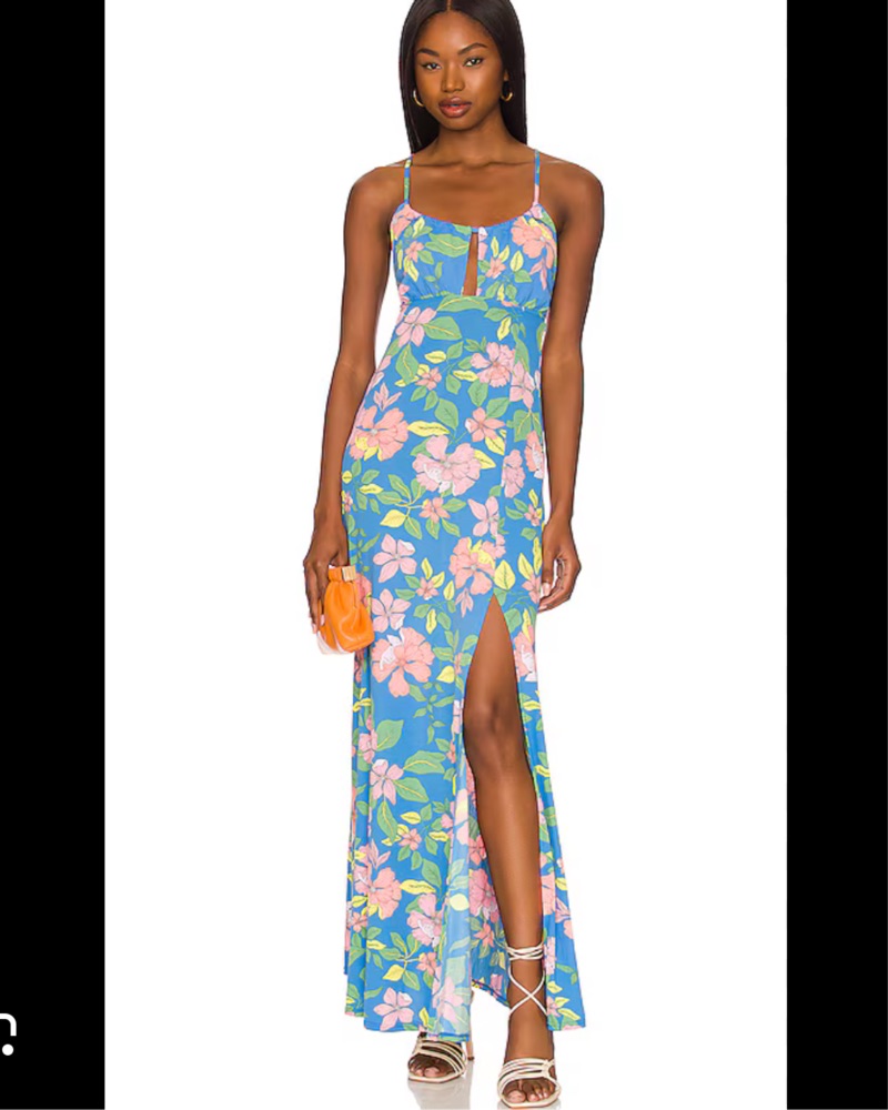 Maaji Zandra Starpower Maxi Floral Dress by Maaji - Pickle