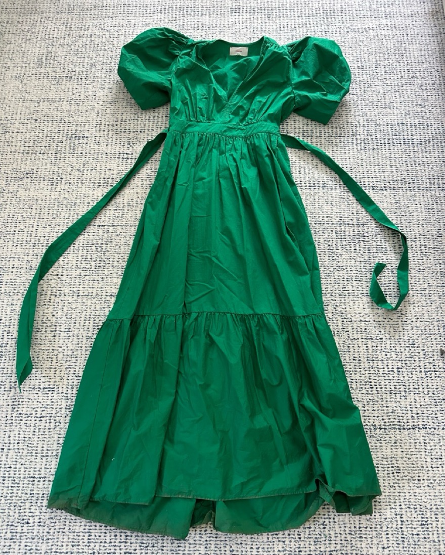 green emerald velvet dress Bottle Green Boden Gauze Dress X-Small / Bottle Green