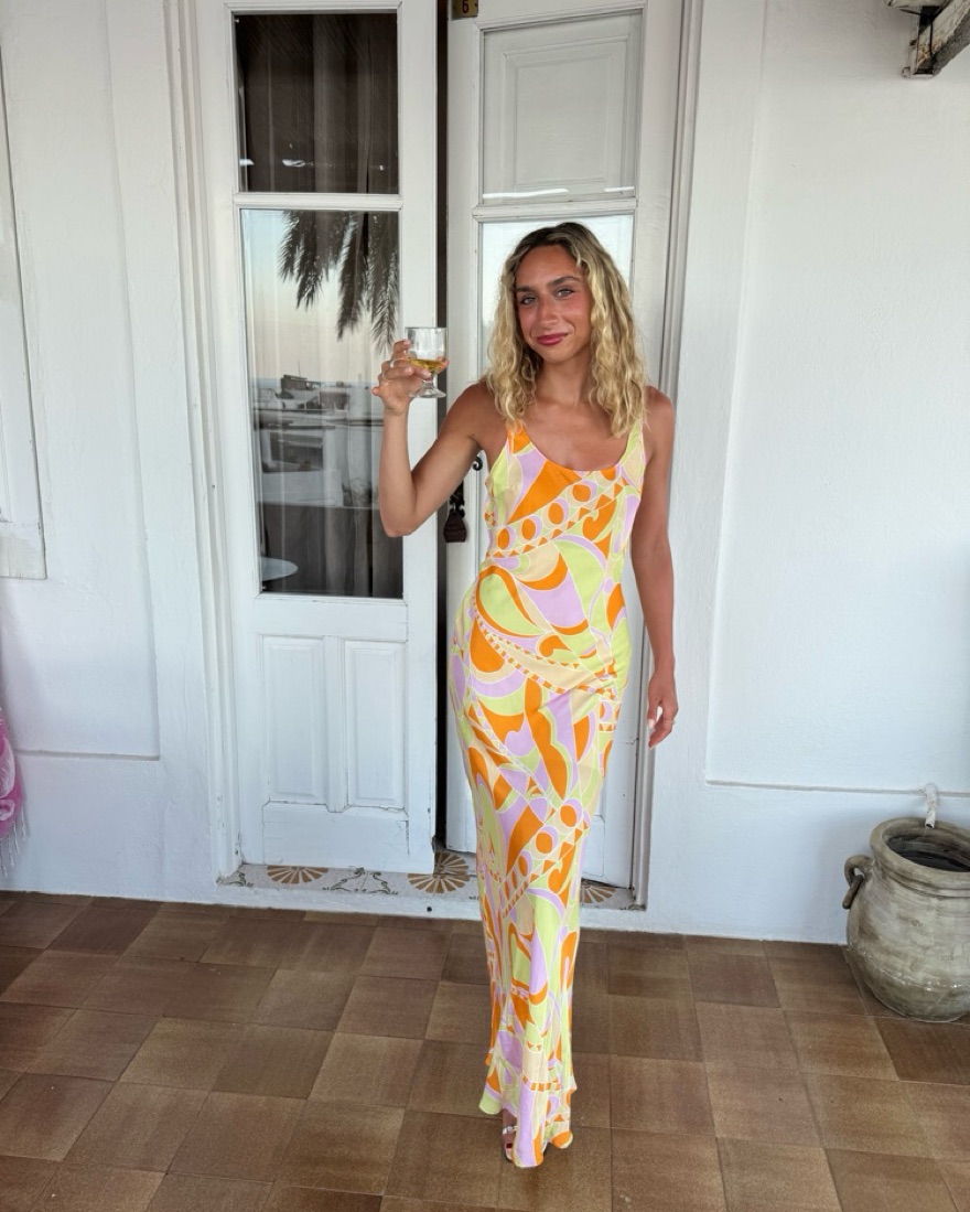 Donna Maxi Dress by Delfi Collective - Pickle