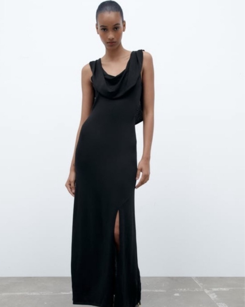 Zara Knit Long Dress by Zara - Pickle