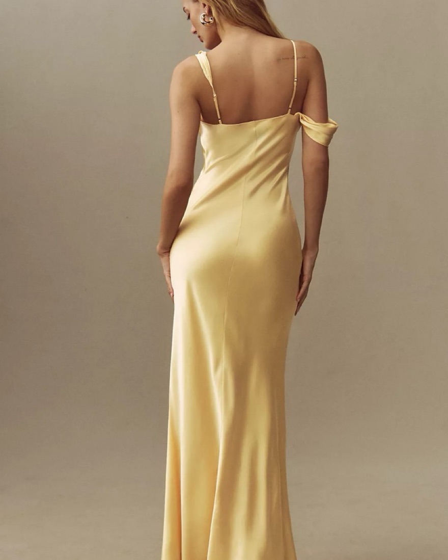 Reformation Ronda Cowl-Neck Maxi Dress by Reformation - Pickle