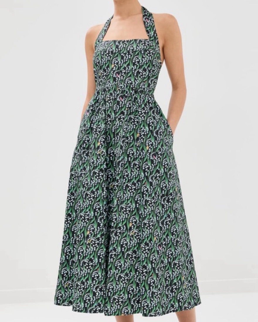 Hill House Home Fleur Midi Dress by Hill House Home - Pickle