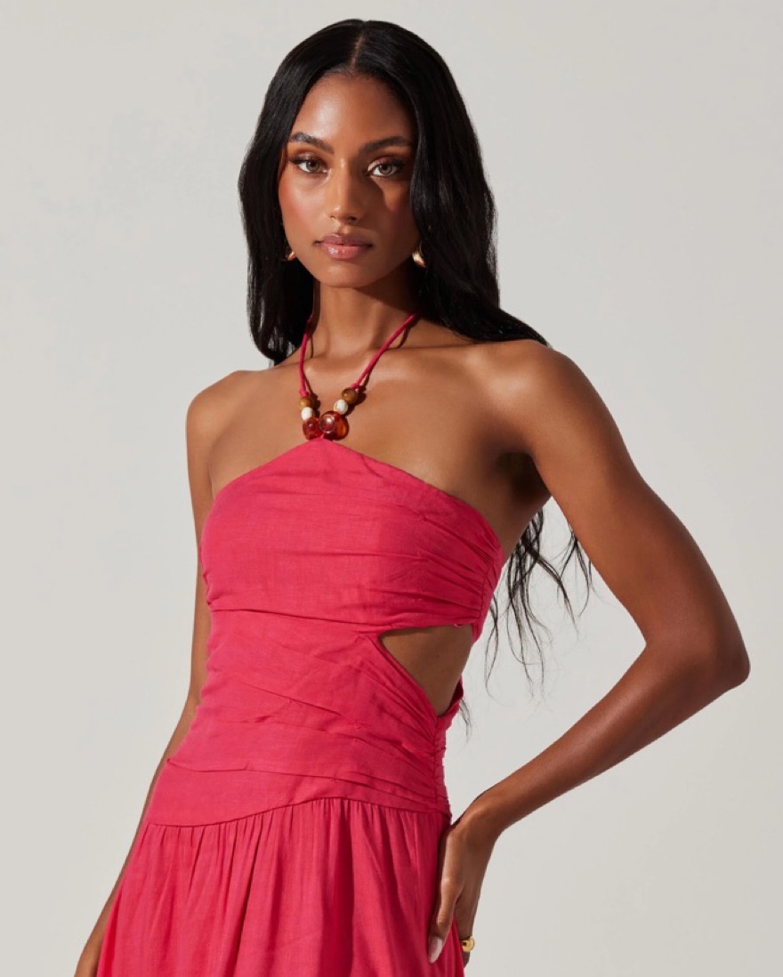 strapless open back dress Sundress Season Hot Pink Dress, SMALL but runs large! – The Coral Cactus  Boutique