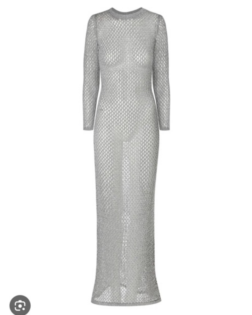 knee length dresses for ladies SIMONMILLER BOA Knit Raffia Dress in Black main image 0