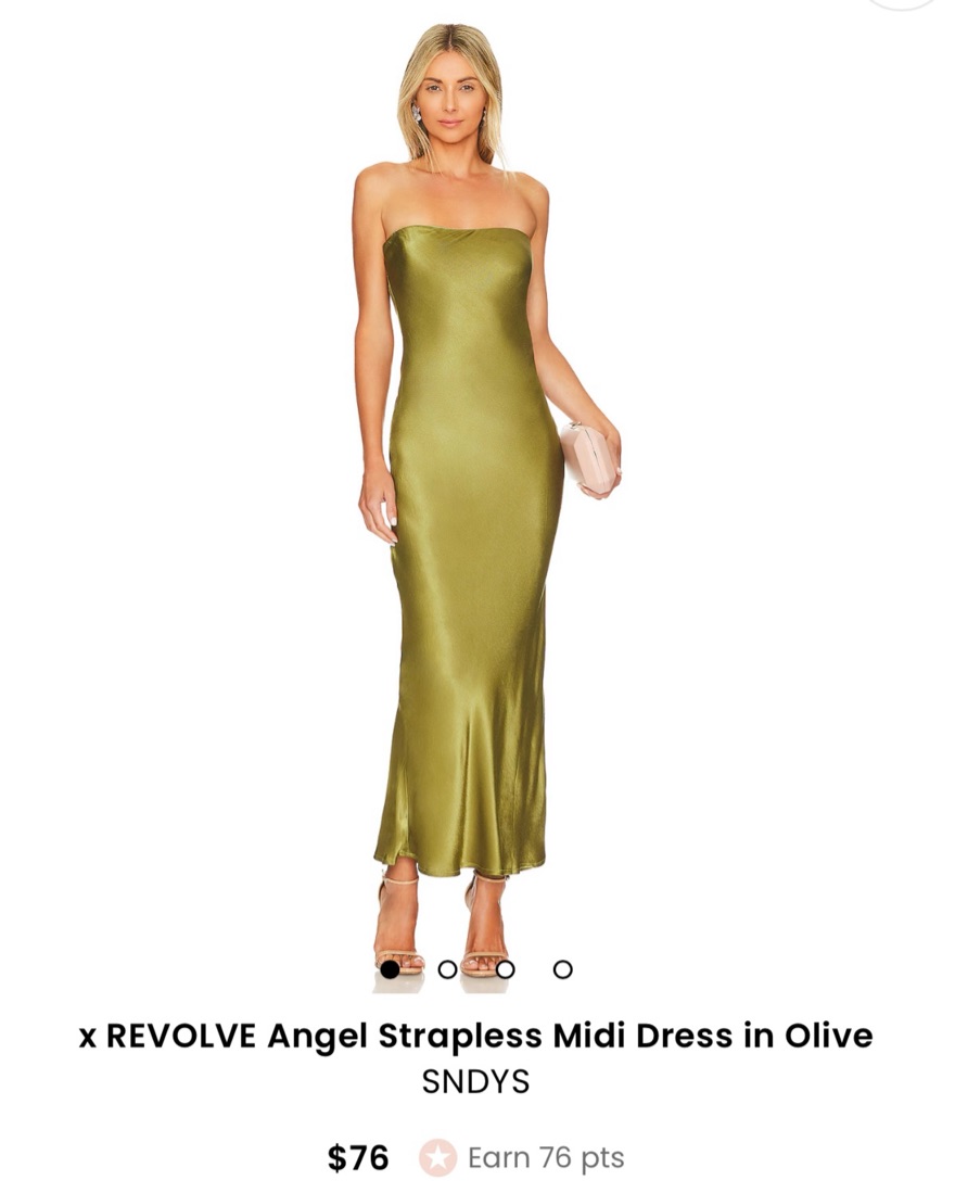 Green Revolve SNDYS Dress by Revolve - Pickle