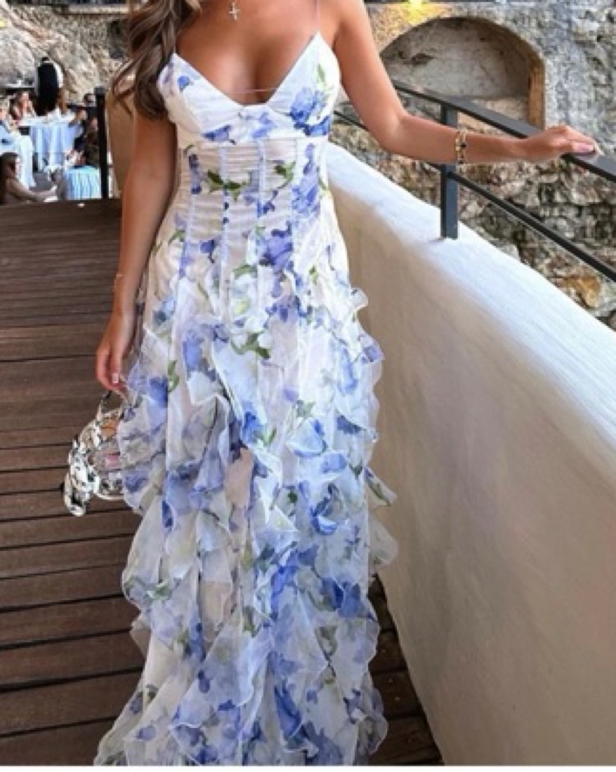 Menti Iris Gown by Menti - Pickle
