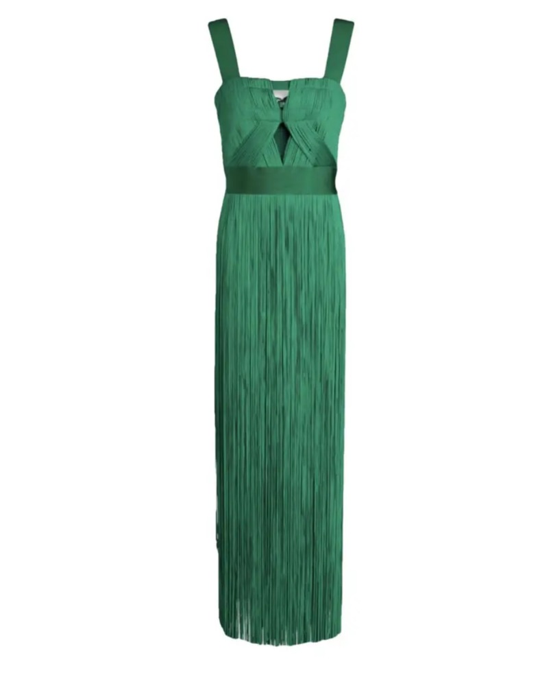 chinese dress ladies Zapaka Women Sparkly Green Golden Sequins Fringe Long 1920s Flapper Dress with Accessories Set, Golden Green / L