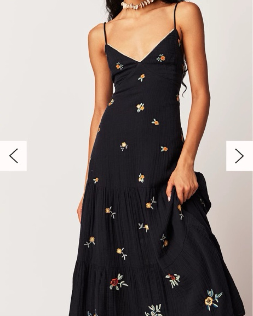 long black maxi dress long sleeve Monni Black Maxi Dress