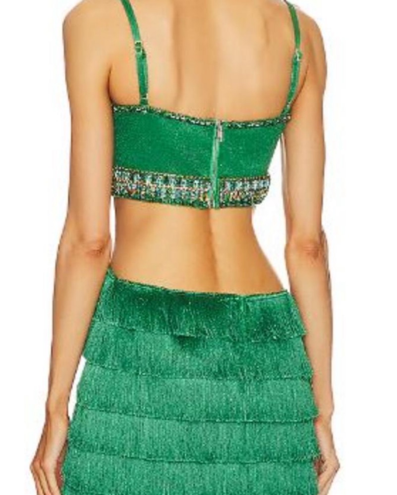 slim fit dress slacks Patbo | Samba Fringe Maxi Dress | Xs