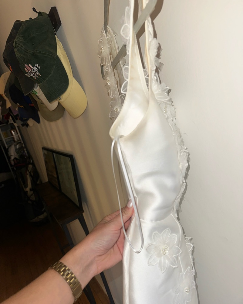 sachin and babi light blue dress Elegant Tea Length Little White Dress Off The Shoulder Bridal Shower Dress COCOMELODY 100001, 20 Days / Ivory / Custom Size main image 1