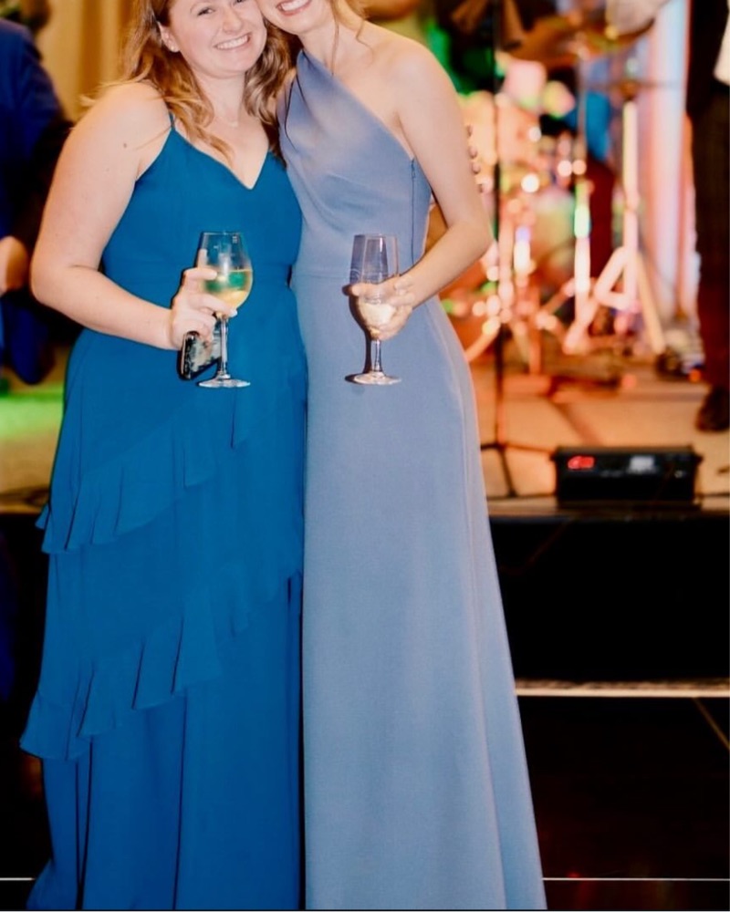 cutout bridesmaid dress Ever-Pretty Chiffon V-Neck Ruffles Sleeve Back Cutout Pleated Summer Formal Wedding Guest Dress main image 0