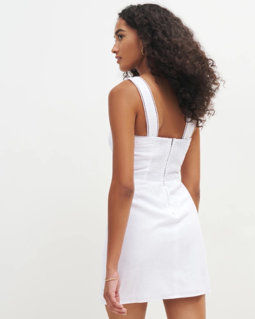Reformation Linen Elana Dress - Image 3