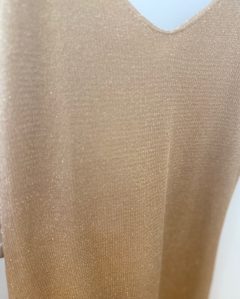 Zara Metallic Knit Midi Dress by Zara - Pickle