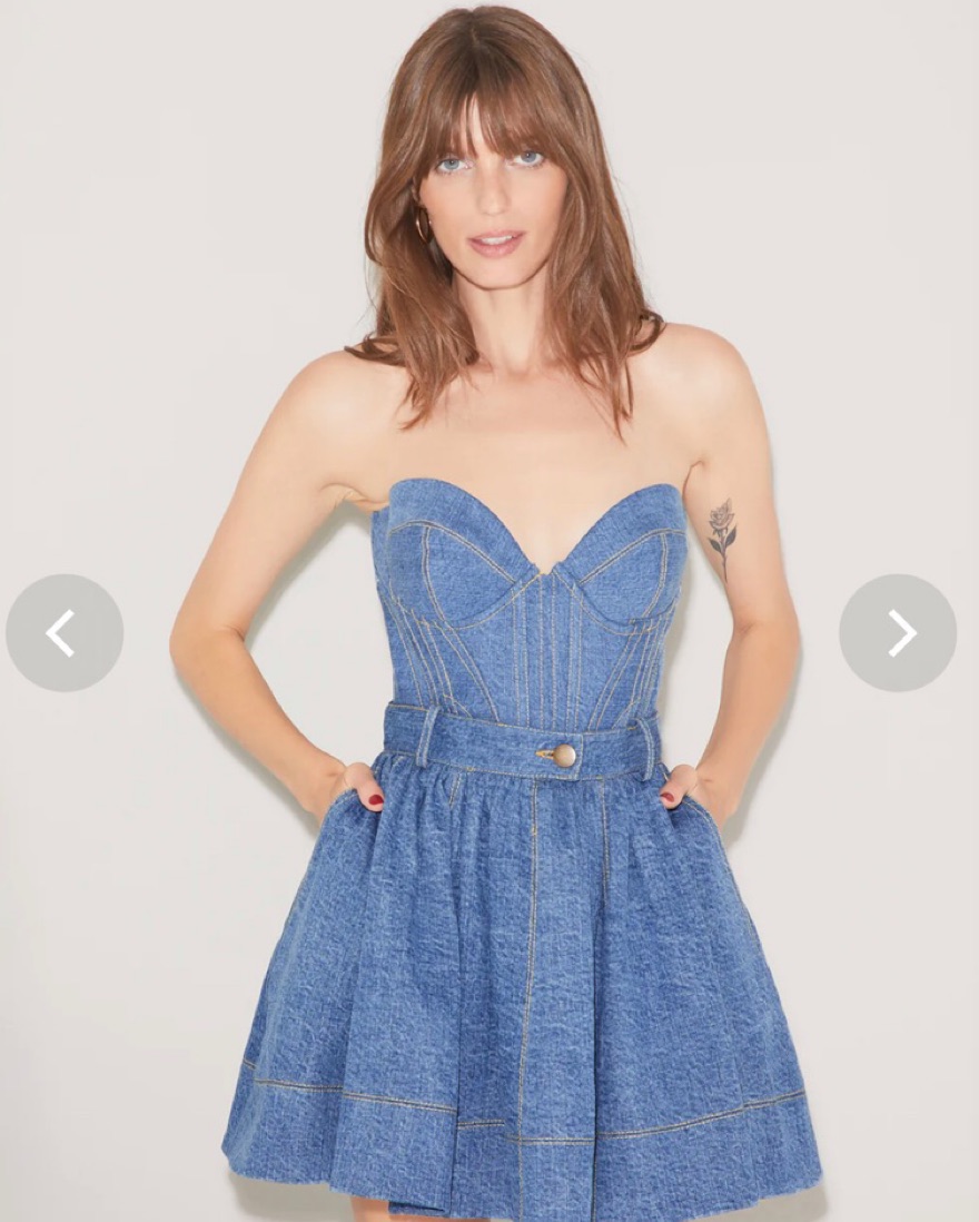 Denim Bustier  - Image 1