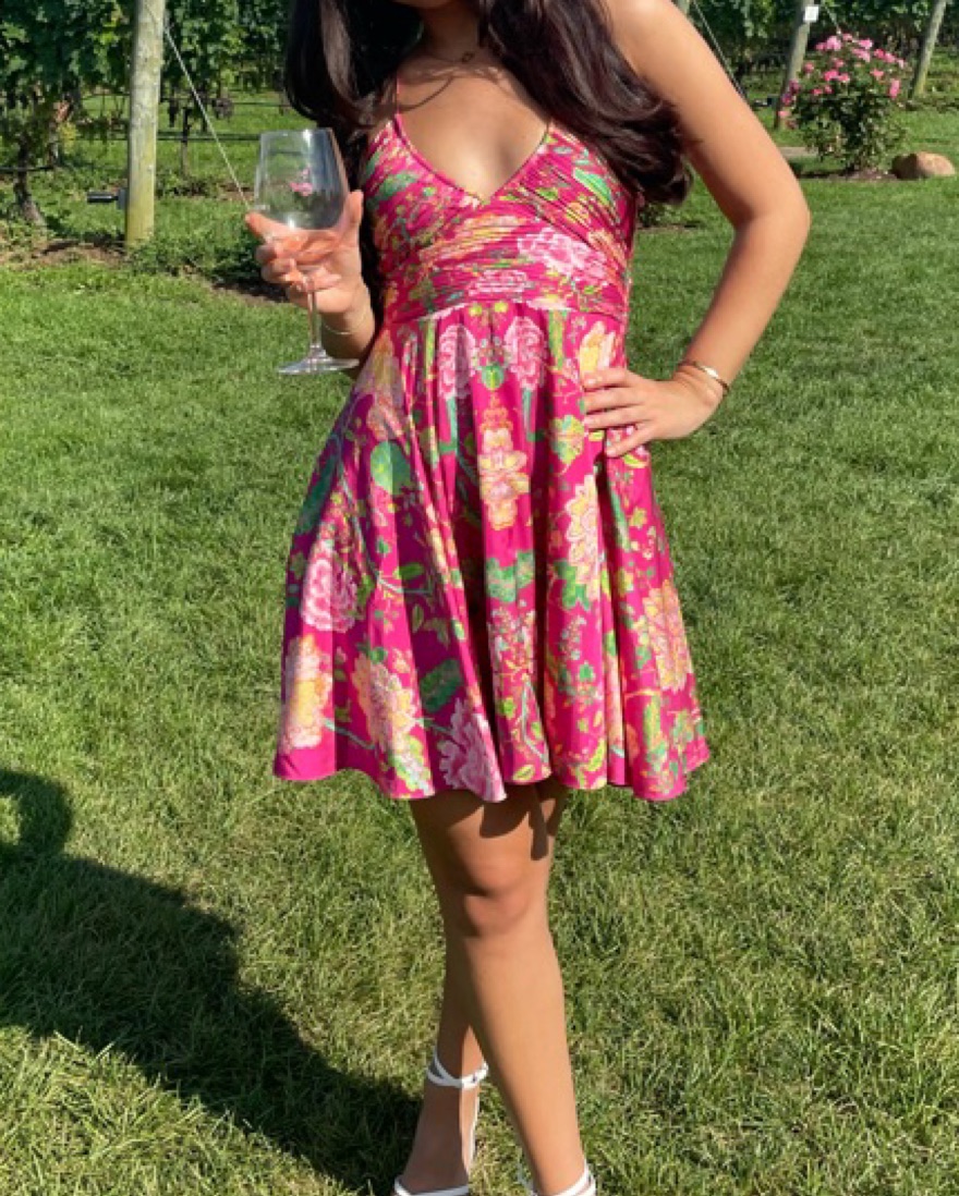 Rococo Sand Silk Dress - Image 3