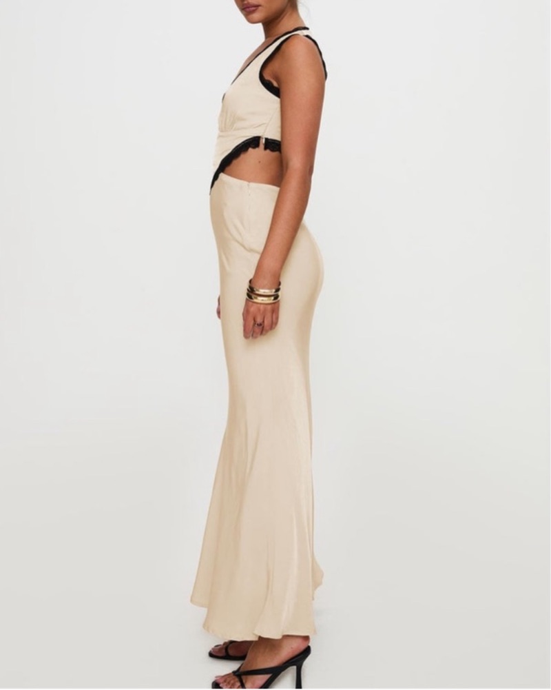 chinese dress ladies Black Lace Maxi Dress main image 0